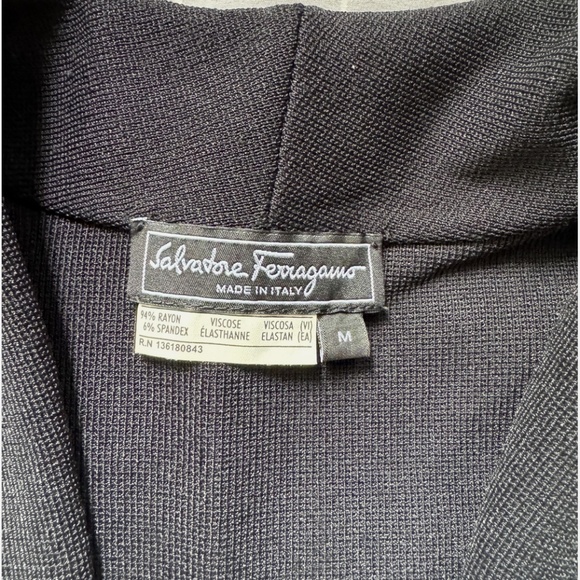 Salvatore Ferragamo Black Elegant Women blazer M size (Excellent) - Picture 4 of 7